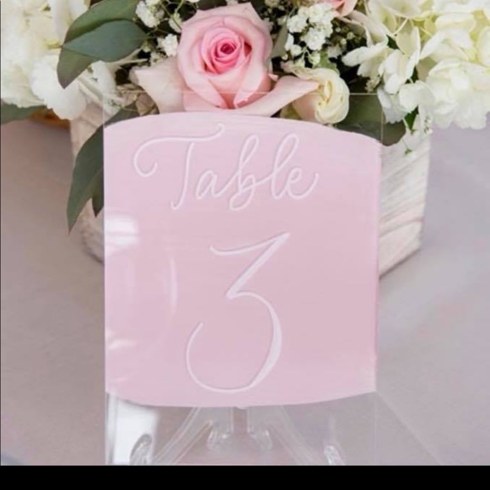 11 Wedding Table Numbers With Stands